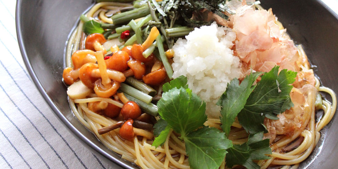 コンセプト しょうゆベースのパスタ