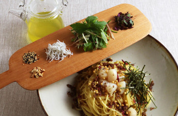 梅と小貝柱のお茶漬けぱすた